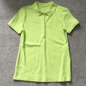 5/$15 Croft & Barrow Classic Polo - Lime Green